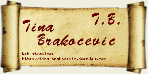 Tina Brakočević vizit kartica